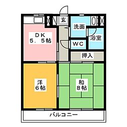 間取図画像 2DK