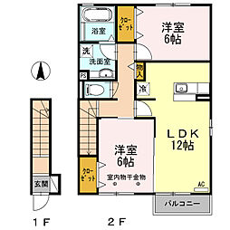 間取図画像 2LDK