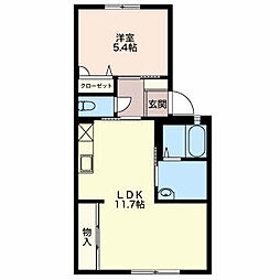 マ・メゾン東町 1LDKの間取図画像