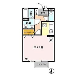 グランパラシオ ワンルームの間取図画像