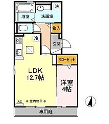 ウルラ 1LDKの間取図画像
