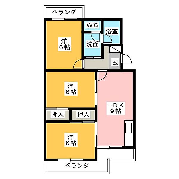 すぎやパークハイツ ｜静岡県掛川市杉谷２丁目(賃貸マンション3LDK・1階・56.52㎡)の写真 その2