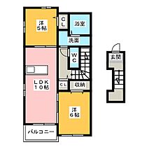 クラール　ワダ  ｜ 静岡県菊川市和田（賃貸アパート2LDK・2階・53.75㎡） その2