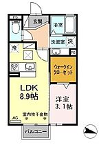 静岡県菊川市本所62-1（賃貸アパート1LDK・2階・33.61㎡） その2