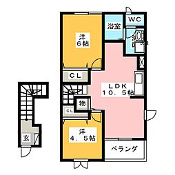 間取図画像 2LDK