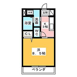 間取図画像 1K