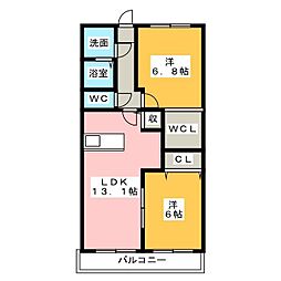 間取図画像 2LDK