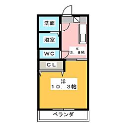 間取図画像 1K