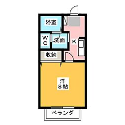 間取図画像 1K