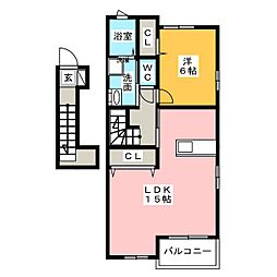 プラニシエ 1LDKの間取図画像