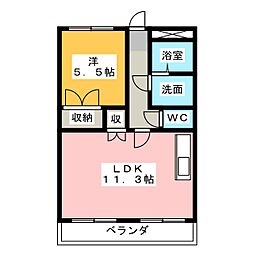 ルナエスペランサ 1LDKの間取図画像