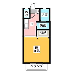 ダイワ・ロイヤルガーデン1 1Kの間取図画像