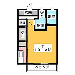 さくらハウス ワンルームの間取図画像