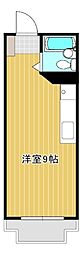 スカイロイヤル12 ワンルームの間取図画像