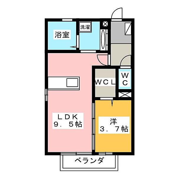 キサラギ ｜静岡県富士市今泉(賃貸アパート1LDK・2階・36.96㎡)の写真 その2