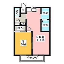 アーバン瓜島Ｃ  ｜ 静岡県富士市瓜島町（賃貸アパート1LDK・1階・42.36㎡） その2