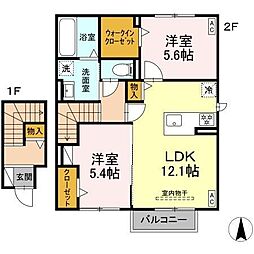 間取図画像 2LDK
