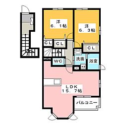 間取図画像 2LDK