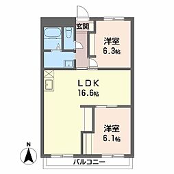 メゾン・サノ 3LDKの間取図画像