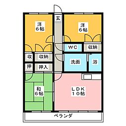 ブレス 3LDKの間取図画像
