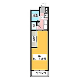 ボナール24 1Kの間取図画像