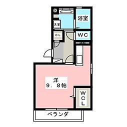 ルーモ ワンルームの間取図画像