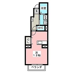 グラン・エスト5 1Kの間取図画像