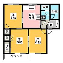 サンハイツ五味Ａ  ｜ 静岡県富士宮市三園平（賃貸アパート3DK・2階・51.84㎡） その2