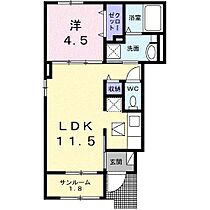 サンフラワーA 101 ｜ 静岡県富士宮市大岩911-1（賃貸アパート1LDK・1階・40.03㎡） その2