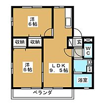 メゾンド前田Ｂ  ｜ 静岡県富士宮市前田町（賃貸アパート2LDK・2階・49.85㎡） その2