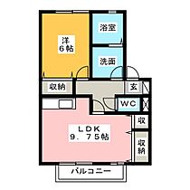 セジュール岳南Ａ  ｜ 静岡県富士宮市東阿幸地（賃貸アパート1LDK・2階・44.15㎡） その2