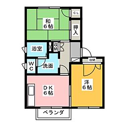 間取図画像 2DK