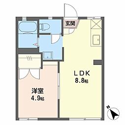 間取図画像 1LDK