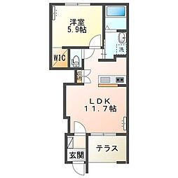 間取図画像 1LDK