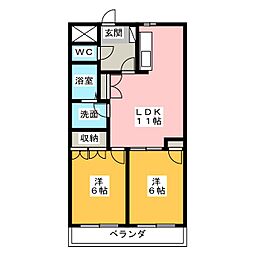 間取図画像 2LDK