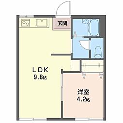 サンモール小泉 1LDKの間取図画像