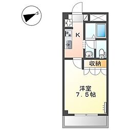 カーティアス・F 1Kの間取図画像