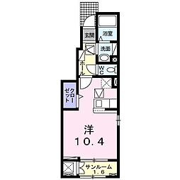 ディストレーズ ワンルームの間取図画像