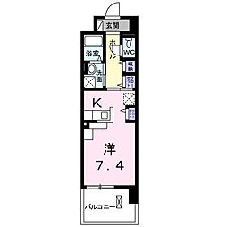 ノーブル古瀬 ワンルームの間取図画像