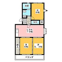 サンフォレストＢ  ｜ 静岡県焼津市五ケ堀之内（賃貸マンション3LDK・4階・60.12㎡） その2