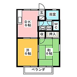 間取図画像 2DK