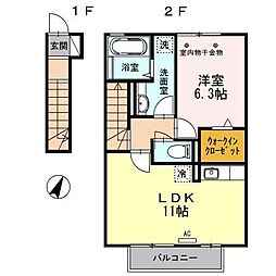 間取図画像 1LDK