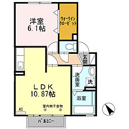 間取図画像 1LDK