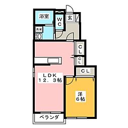 間取図画像 1LDK