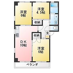 フラリッシュ 3LDKの間取図画像