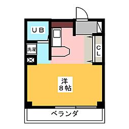 PIA駅北 ワンルームの間取図画像