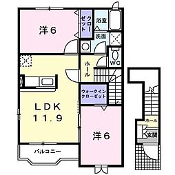 ベル・アンジュ 2LDKの間取図画像