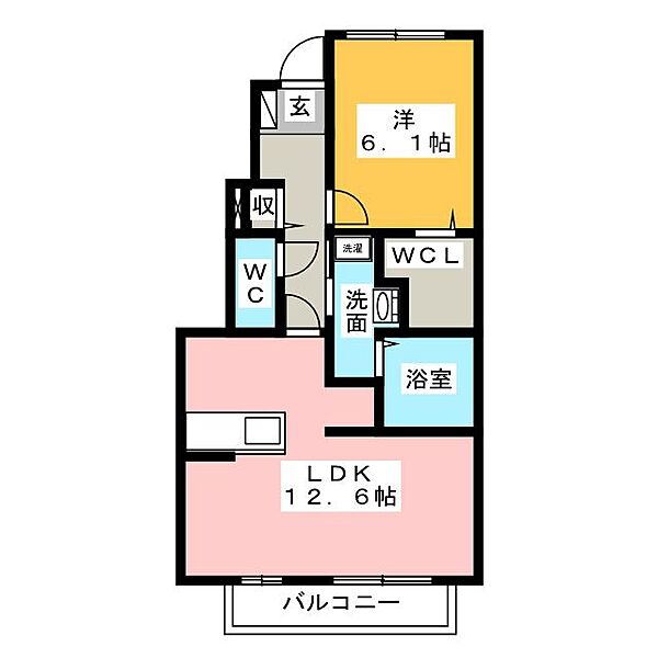フローラル ｜静岡県袋井市久能(賃貸アパート1LDK・1階・47.81㎡)の写真 その2