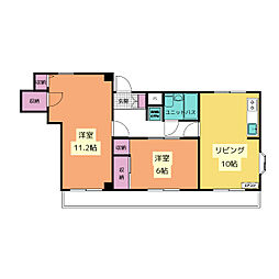間取図画像 2LDK