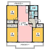 ＶＰマンションI  ｜ 静岡県磐田市鳥之瀬（賃貸マンション3LDK・3階・75.60㎡） その2